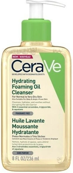 CeraVe - Hydrating Foaming Oil Cleanser - Voor Normale Tot Droge Huid - 236ml 19 CeraVe - Hydrating Foaming Oil Cleanser - Voor Normale Tot Droge Huid - 236ml -Verzorgingsproducten 510x1200