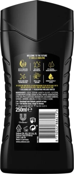 Axe Dark Temptation 3-in-1 Douchegel - 6 X 250 Ml - Voordeelverpakking -Verzorgingsproducten 513x1200 1