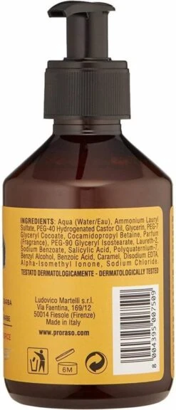 Proraso Beard Wash Wood And Spice 200ml -Verzorgingsproducten 515x1200 5