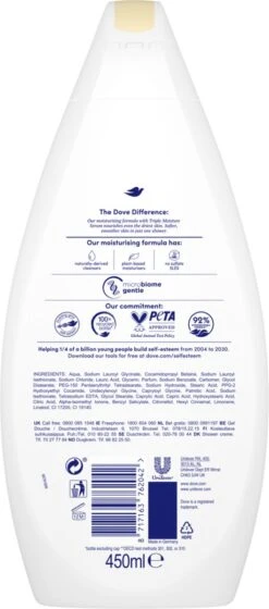 Dove Nourishing Silk Douchegel - 6 X 450 Ml - Voordeelverpakking -Verzorgingsproducten 529x1200 4