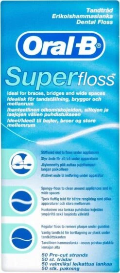 Oral B Oral-B Superfloss - 50 Stuks - Flosdraad 20 Oral B Oral-B Superfloss - 50 Stuks - Flosdraad -Verzorgingsproducten 530x1200 8
