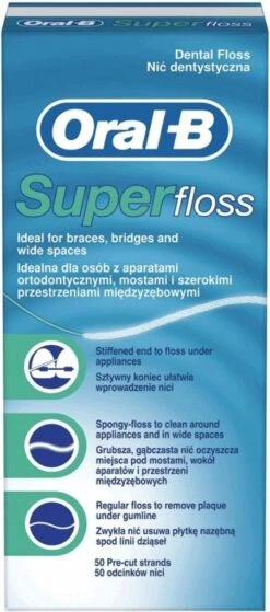 Oral B Oral-B Superfloss - 50 Stuks - Flosdraad 25 Oral B Oral-B Superfloss - 50 Stuks - Flosdraad -Verzorgingsproducten 530x1200 9