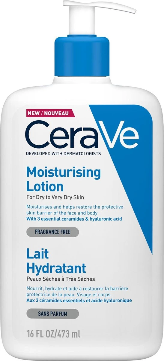 CeraVe - Moisturizing Lotion - Bodylotion - Droge Tot Zeer Droge Huid - 473 Ml 1 CeraVe - Moisturizing Lotion - Bodylotion - Droge Tot Zeer Droge Huid - 473 Ml