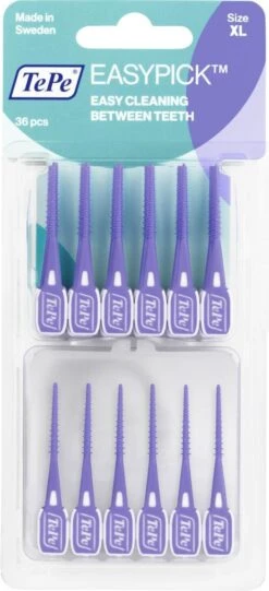 Tepe Easypick Paars XL - 3 X 36 Stuks - Voordeelverpakking -Verzorgingsproducten 548x1200 1