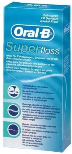 Oral B Oral-B Superfloss - 50 Stuks - Flosdraad 21 Oral B Oral-B Superfloss - 50 Stuks - Flosdraad -Verzorgingsproducten 560x1200
