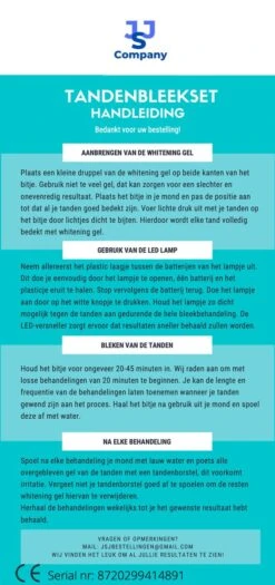 Tanden Bleken - Tandenblekers - Tandenbleekset - Tandbleekset Premium - Tanden Bleekset - Tandbleekset Premium - 3D LED - Zonder Peroxide - 3 Gelspuiten - Veilig - Thuis Bleken - Witte Tanden - Professionele Teeth Whitening - Tandenbleekset -Verzorgingsproducten 565x1200