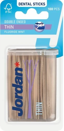 Jordan Dun 2-Zijdig - 100 St - Tandenstoker -Verzorgingsproducten 594x1200