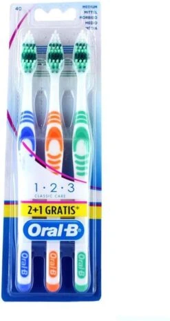 Oral B Oral-B Tandenborstel 1-2-3 Multipak 3 Stuks -Verzorgingsproducten 638x1200 2