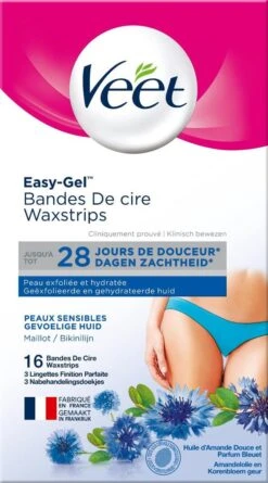 Veet - Easy-Gel Wax - Ontharingsstrips - Bikinilijn - Gevoelige Huid - 2 X 16 Stuks -Verzorgingsproducten 666x1200 3