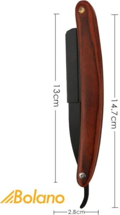 Bolano® Premium Shavette Open Scheermes Brown Wood + 50 Single Edge Scheermesjes - Klassiek Barbiersmes Straight Razor Voor Mannen - Cut Throat Razor Nekmes - Klassiek Klap Scheermes - Safety Razor Feather Mes -Verzorgingsproducten 673x1200