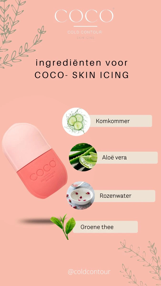 COLDCONTOUR - Skin Ice Roller Gezicht- Facial Icing- Roze - Aftersun- Cadeautip - Anti Rimpel- Ice Globes - Ijs Gezicht - Gezichtsmassage Roller - Huidverjongingsapparaat - Anti Aging- Cadeau 14 COLDCONTOUR - Skin Ice Roller Gezicht- Facial Icing- Roze - Aftersun- Cadeautip - Anti Rimpel- Ice Globes - Ijs Gezicht - Gezichtsmassage Roller - Huidverjongingsapparaat - Anti Aging- Cadeau - Afbeelding 14