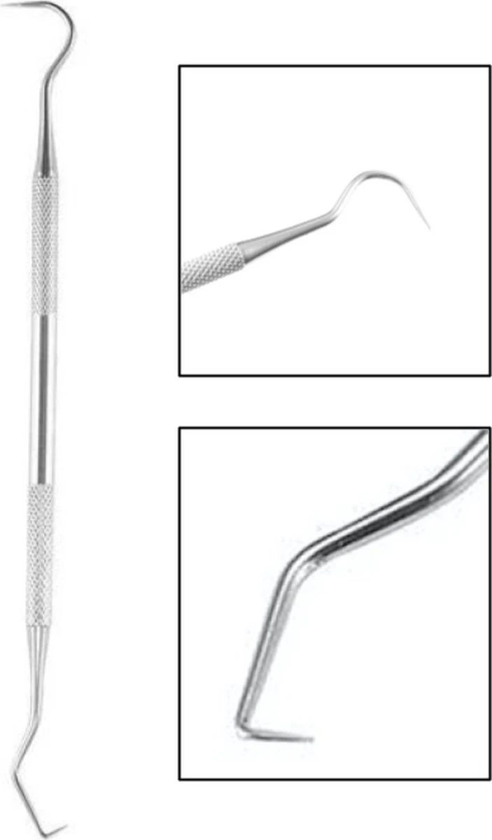 Tandsteenhaakje Voor Het Makkelijk En Snel Verwijderen Van Tandsteen! (Scherp) 2 Tandsteenhaakje Voor Het Makkelijk En Snel Verwijderen Van Tandsteen! (Scherp) - Afbeelding 2