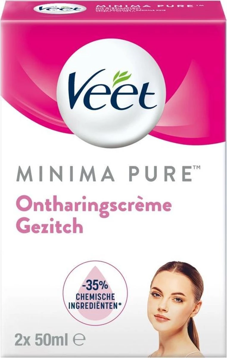 Veet - Minima - Ontharingscrème - Gezicht - 2 X 50 Ml 1 Veet - Minima - Ontharingscrème - Gezicht - 2 X 50 Ml