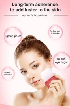 Gezicht Roller Siliconen - Gezicht - IJs Roller - Ice Roller - Massage - Facial Massage Roller - Skin Care Hand Massage - Gezichtsmassage - Gezichtroller - Beauty - Roze -Verzorgingsproducten 773x1200