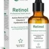 Simia™ Original Active Retinol Serum - Met Vitamine E & Hyaluronzuur - Gezichtsserum - Collageen - Anti Aging - Celvernieuwing - Anti-Acne - Tegen Mee-eters En Grove Poriën - Tegen Pigmentvlekken - 60ml