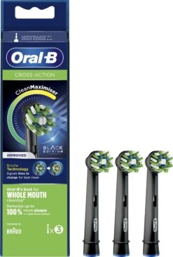 Oral B Oral-B CrossAction - Met CleanMaximiser-technologie - Opzetborstels - Zwart - 3 Stuks -Verzorgingsproducten 811x1200 2