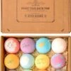 Nixnix - Bath Bombs 12 Stuks - Bruisballen Voor In Bad - 12 Etherische Aroma Bad Bommen - Giftset - Cadeau - 60g Per Stuk - Bruis Ballen Bad - Badballen
