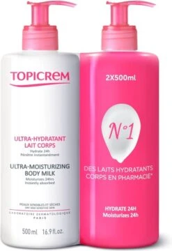 Topicrem Ultra-Moisturizing Body Milk 2x500ml -Verzorgingsproducten 823x1200