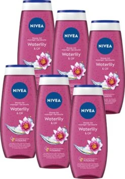 NIVEA Waterlily & Oil - 6 X 250 Ml - Voordeelverpakking - Douchegel