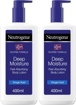 Neutrogena Deep Moisture Snel Absorberende Bodylotion, Noorse Formule, Bodycrème, Droge Huid, 2 X 400 Ml -Verzorgingsproducten 874x1200