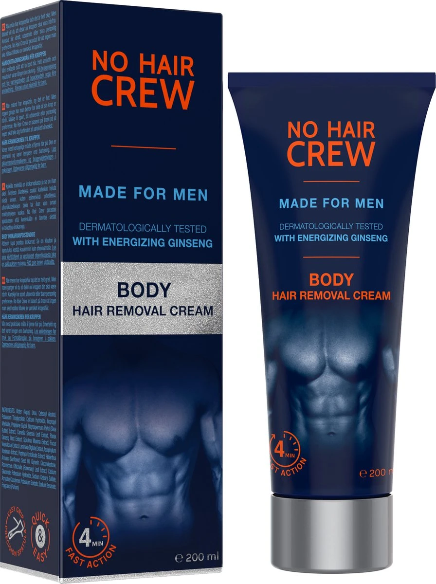 NO HAIR CREW - Ontharingscreme Mannen - Lichaam - Men - Ontharing Mannen 1 NO HAIR CREW - Ontharingscreme Mannen - Lichaam - Men - Ontharing Mannen