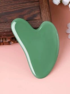 Merkloos Love Earth Premium Jade GuaSha Tool - 100% Echte Jade