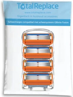 4x Scheermesjes - Compatibel Met Gillette Fusion Scheermes (5 Blades) Vervanging -Verzorgingsproducten 904x1200