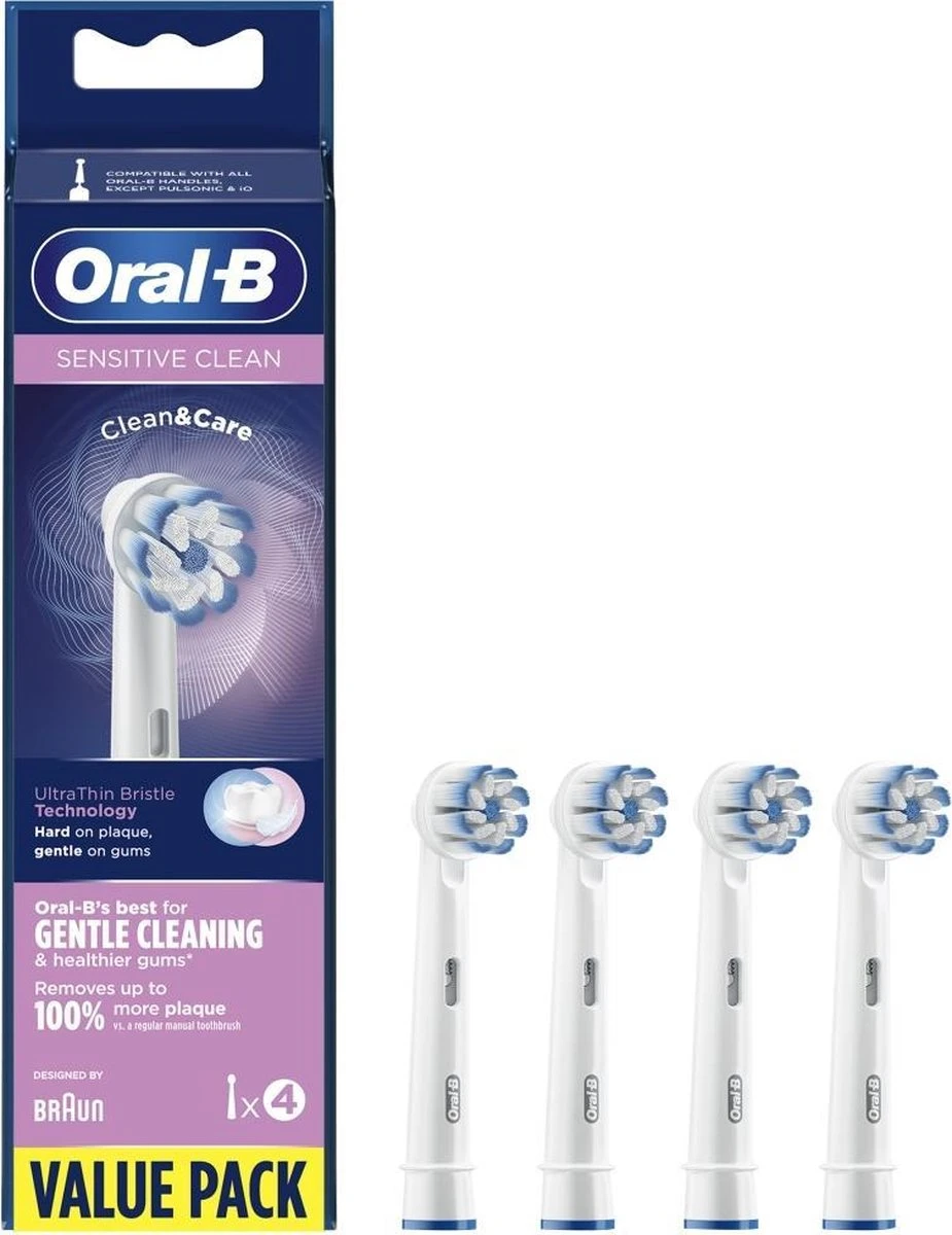 Oral B Oral-B Sensitive Clean - Opzetborstels - 4 Stuks 8 Oral B Oral-B Sensitive Clean - Opzetborstels - 4 Stuks - Afbeelding 8