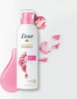 Dove Rose Oil Doucheschuim - 6 X 200 Ml - Voordeelverpakking -Verzorgingsproducten 927x1200