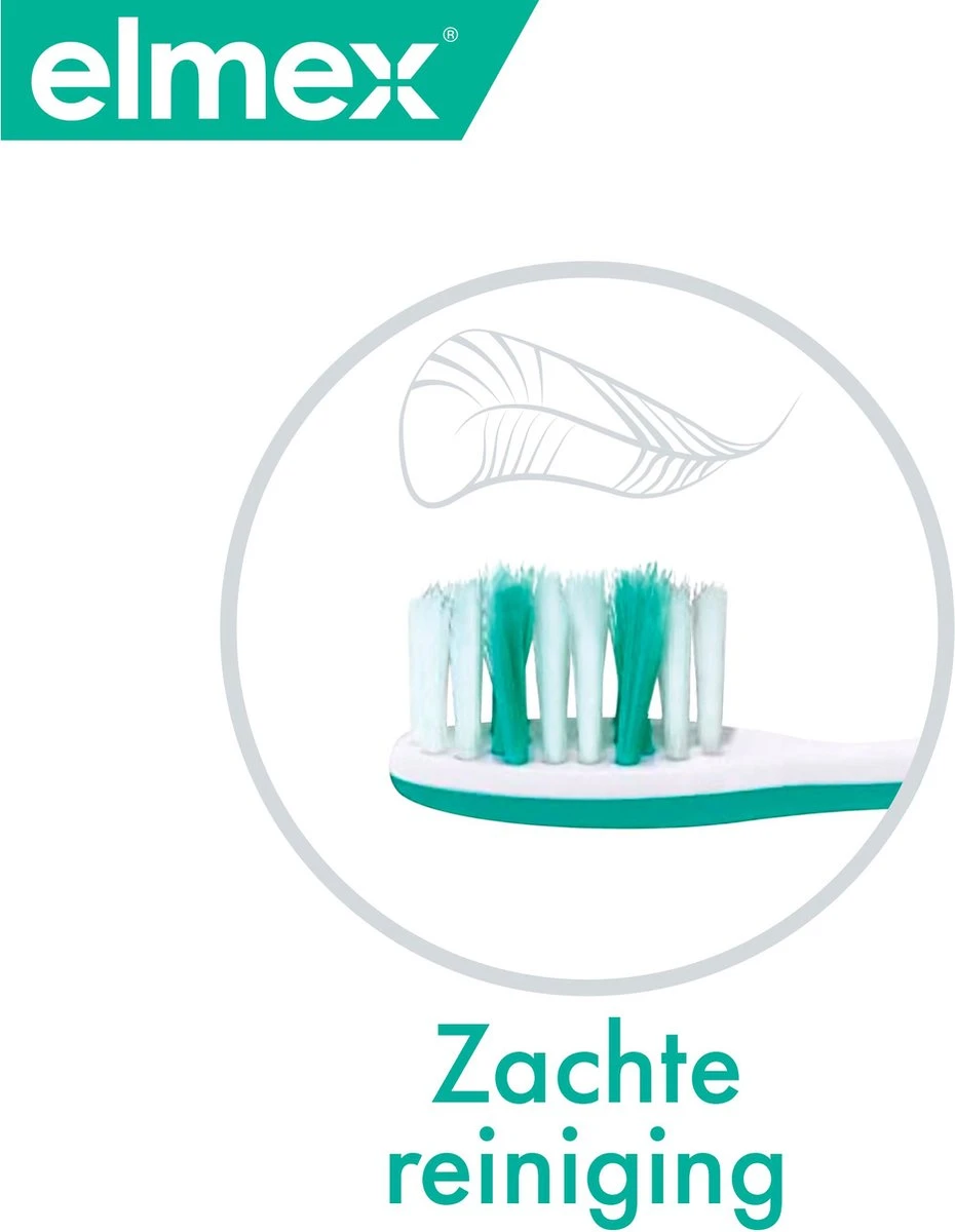 Elmex Sensitive Professional Zachte Tandenborstel Extra Soft - 3 Stuks - Voordeelverpakking 3 Elmex Sensitive Professional Zachte Tandenborstel Extra Soft - 3 Stuks - Voordeelverpakking - Afbeelding 3