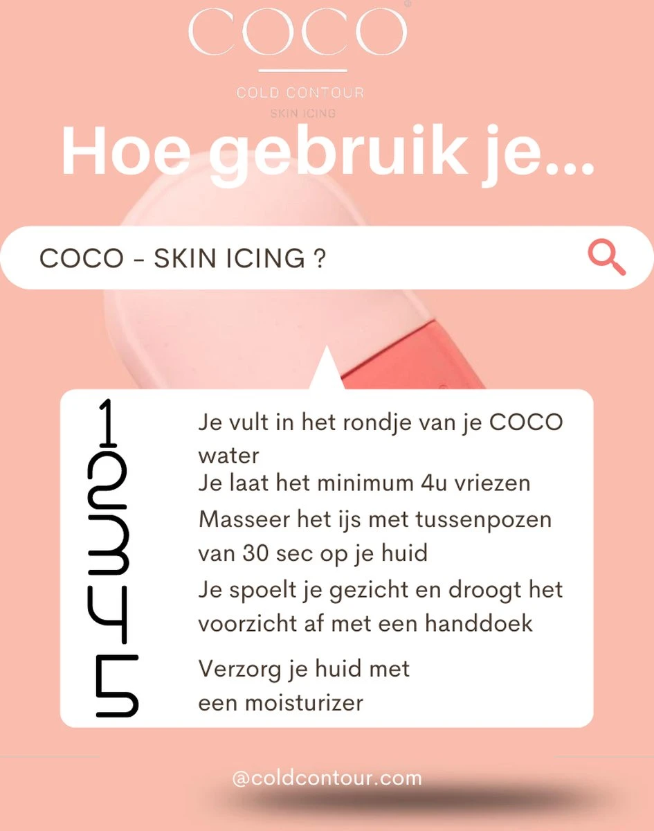 COLDCONTOUR - Skin Ice Roller Gezicht- Facial Icing- Roze - Aftersun- Cadeautip - Anti Rimpel- Ice Globes - Ijs Gezicht - Gezichtsmassage Roller - Huidverjongingsapparaat - Anti Aging- Cadeau 15 COLDCONTOUR - Skin Ice Roller Gezicht- Facial Icing- Roze - Aftersun- Cadeautip - Anti Rimpel- Ice Globes - Ijs Gezicht - Gezichtsmassage Roller - Huidverjongingsapparaat - Anti Aging- Cadeau - Afbeelding 15