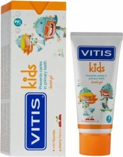 Vitis Kids - Tandpasta & Gel - 2+ Jaar - 50ml - Kersen Smaak -Verzorgingsproducten 945x1200 2