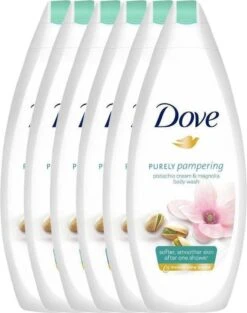 Dove Pistache & Magnolia Douchegel - 6 X 250ml - Voordeelverpakking -Verzorgingsproducten 947x1200