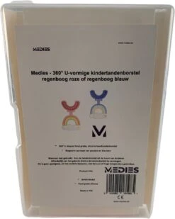 Medies - 360° U-vormige Kindertandenborstel Regenboog Roze | Baby Tandenborstel | Kindertandenborstel | Peuter Tandenborstel | U-vorm - Siliconen - Bpa Free - 2 Tot 7 Jaar -Verzorgingsproducten 958x1200 2