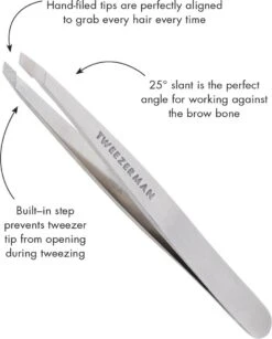 Tweezerman Slant Tweezer RVS Pincet - 1 St -Verzorgingsproducten 967x1200 1