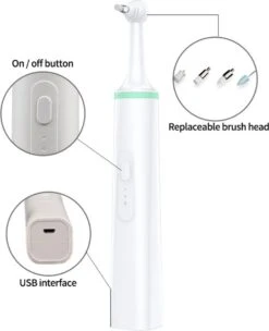 Merkloos Tandplak Verwijderen - Tanden Polijsten Electrisch (niet Oplaadbaar!!!) - Tandenpolijster Verbeterde Versie - Nr.1 Tandenpolijster - Tanden Polijsten - Tandplak Verwijderaar - Multifunctionele Tandenborstel - Gratis 5 Cupjes Polijstpasta -Verzorgingsproducten 976x1200 1