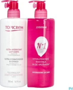 Topicrem Ultra-Moisturizing Body Milk 2x500ml -Verzorgingsproducten 981x1200 1
